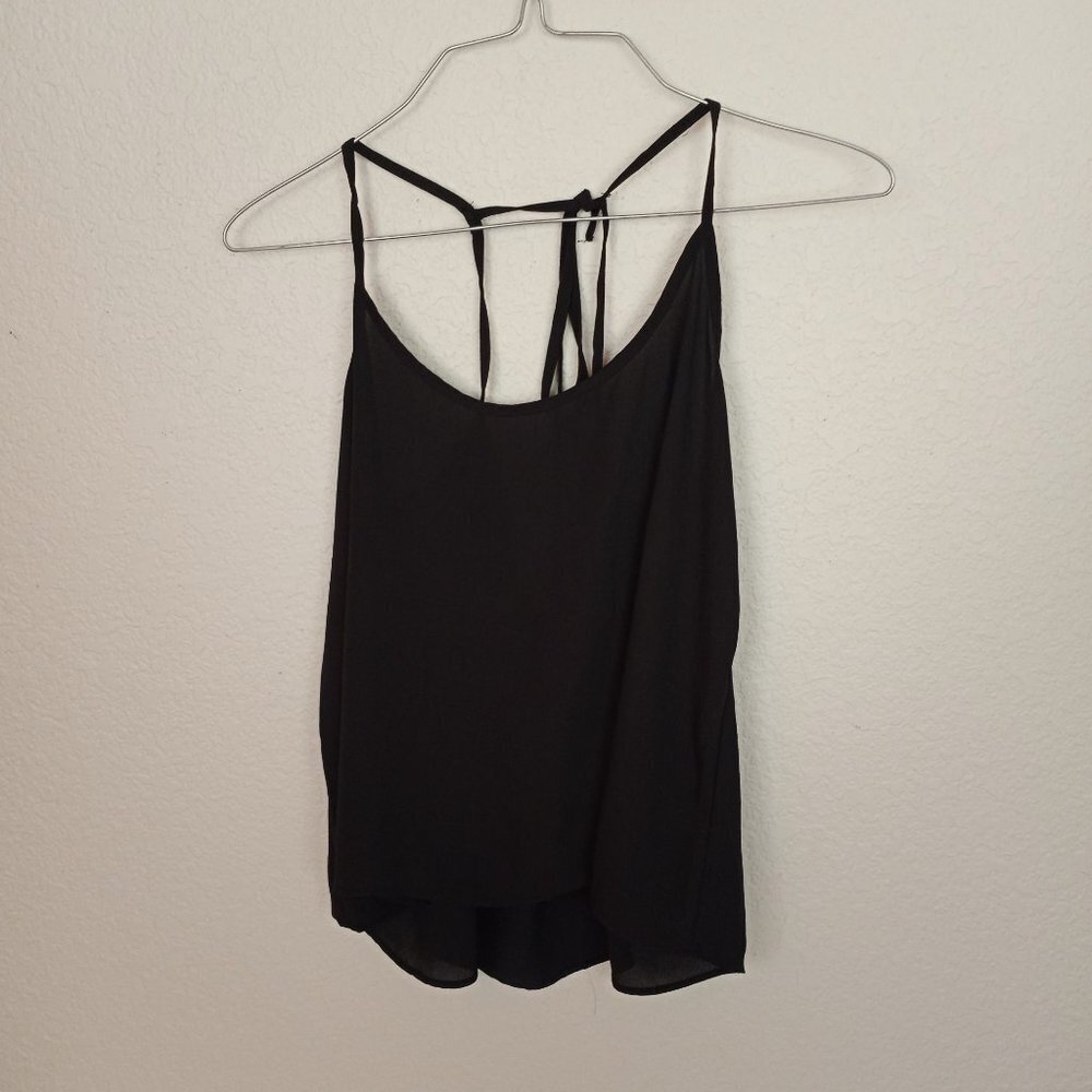 Forever‎ 21 Sheer Black Tank Cami Medium M